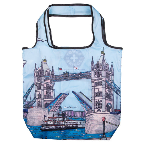 Tower Bridge Illustration Foldaway Bag