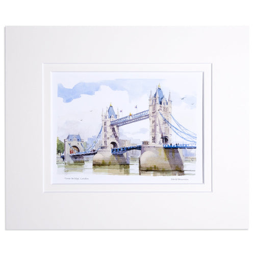 Tower Bridge Large Mounted Print by David Brunwin
