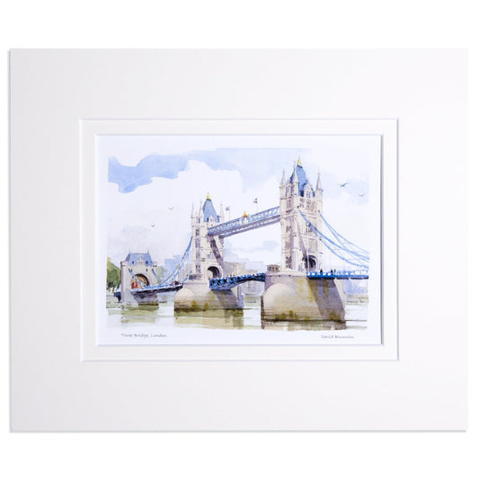 Tower Bridge Large Mounted Print by David Brunwin