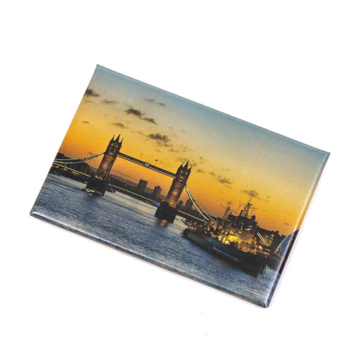 Tower Bridge Photo Magnet - HMS Belfast at Sunset
