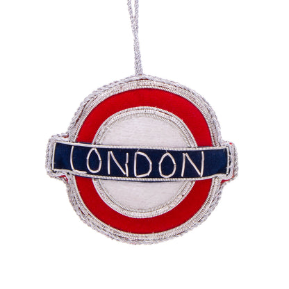 London Underground Stitched Christmas Decoration
