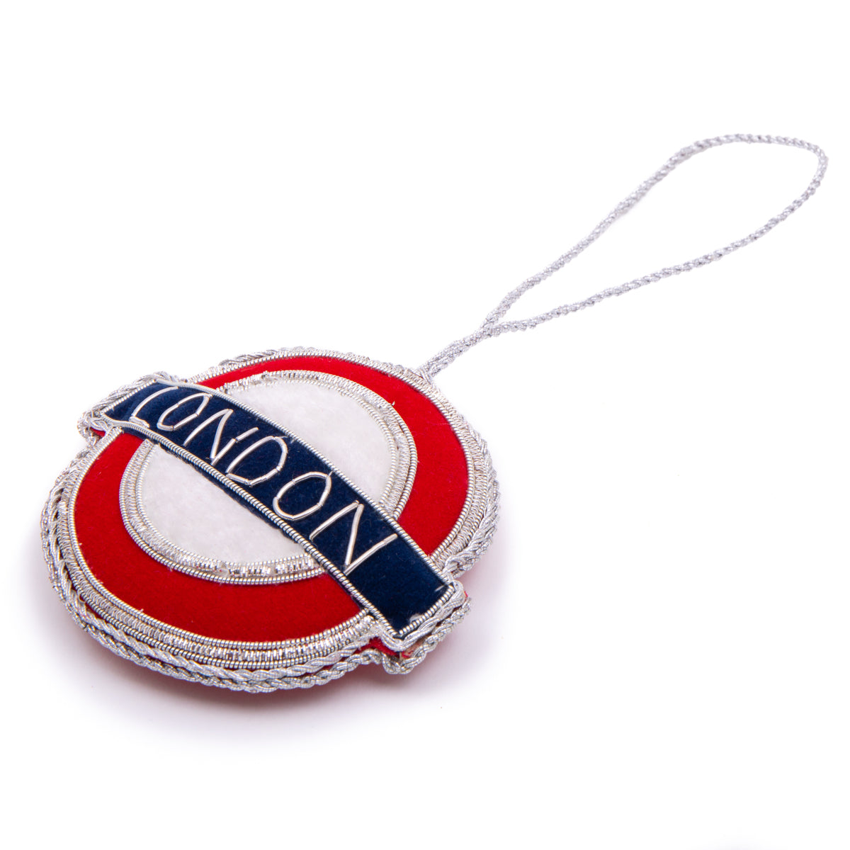 London Underground Stitched Christmas Decoration