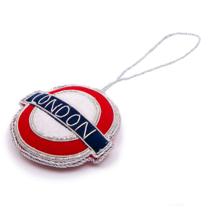 London Underground Stitched Christmas Decoration