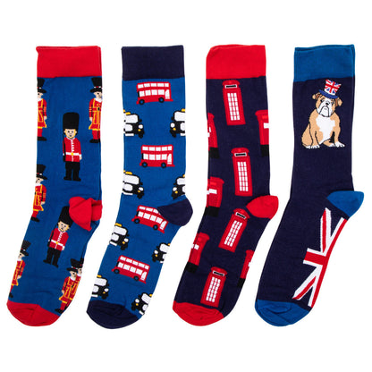 Urban Eccentric Socks London Bus Gift Box