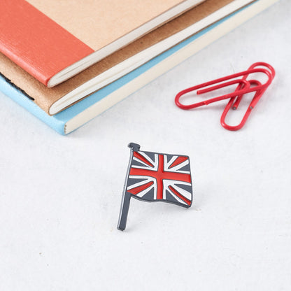 Victoria Eggs Union Jack Enamel Pin Badge