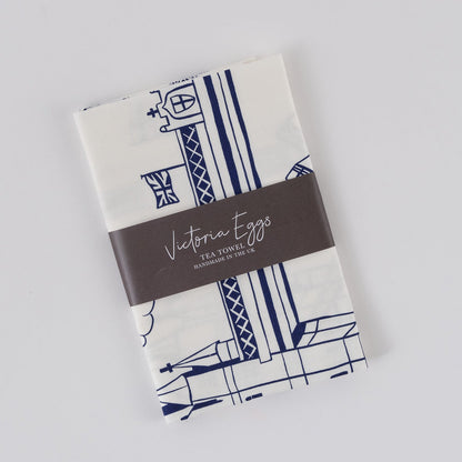 Victoria Eggs Tower Bridge Tea Towel