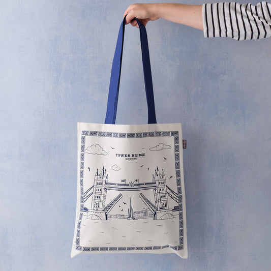 Victoria Eggs Tower Bridge Canvas Tote Bag