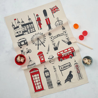 Victoria Eggs Big Smoke London Tea Towel