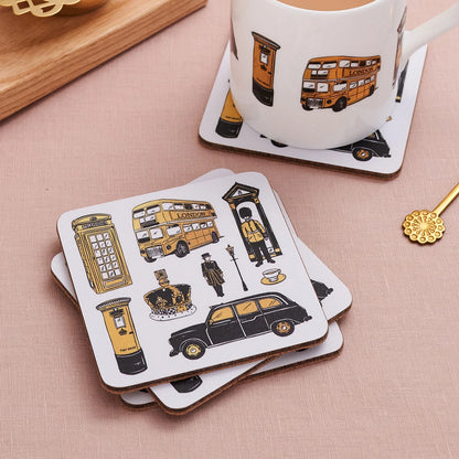 Victoria Eggs City of London Coasters - Set of 4