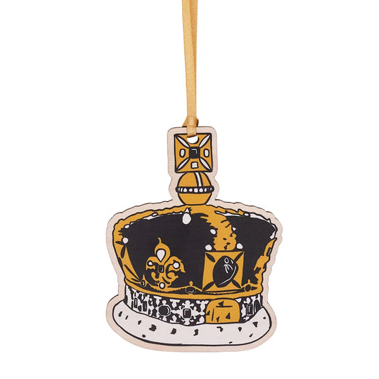 Victoria Eggs Crown Wooden Decoration
