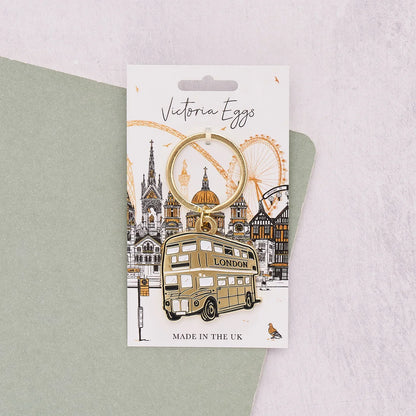 Victoria Eggs London City Bus Keyring