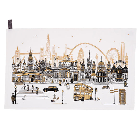 Victoria Eggs Quintessentially London Tea Towel