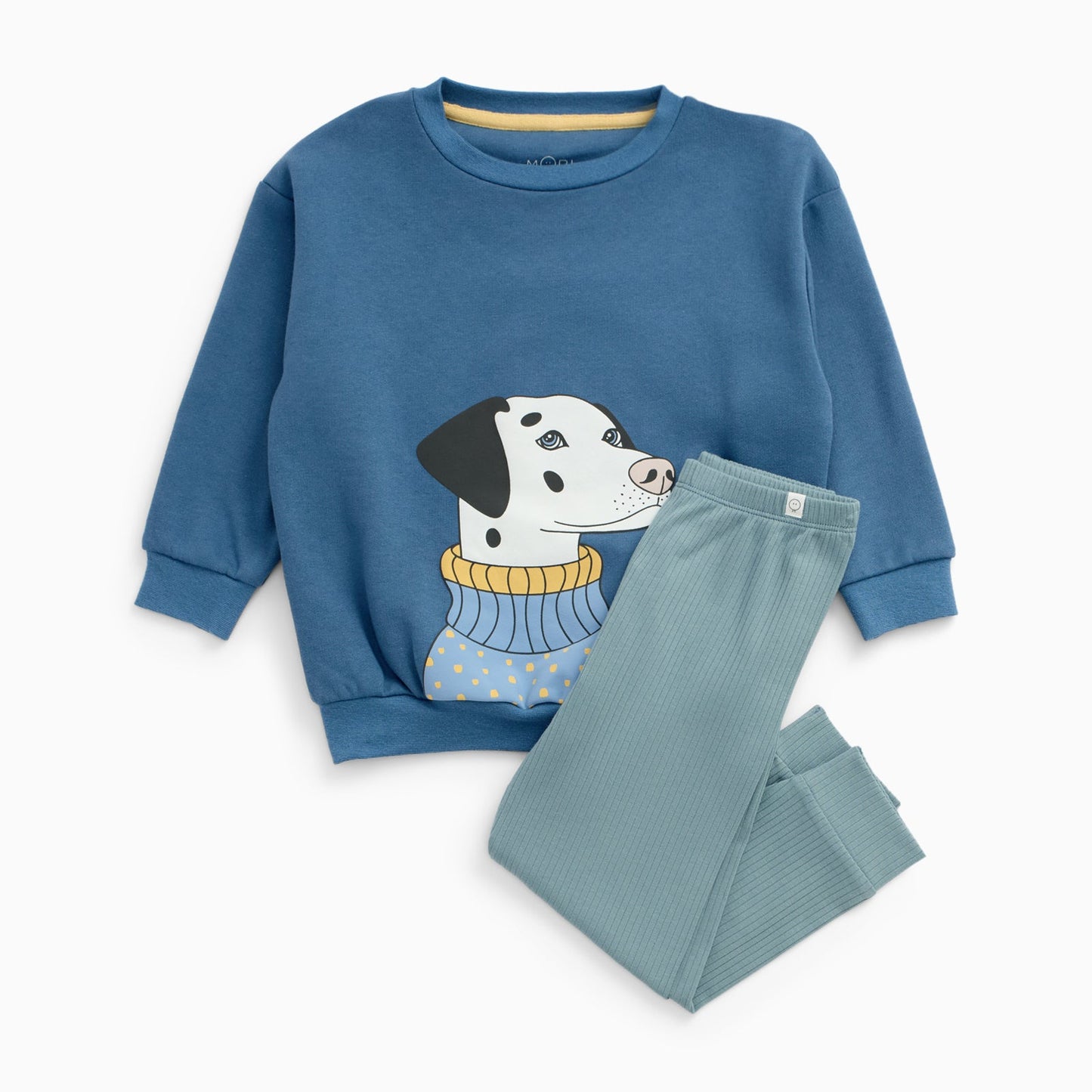 Dalmatian Sweatshirt & Ribbed Leggings Outfit