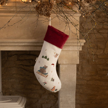 Avery Row Christmas Stocking - Bear Cub