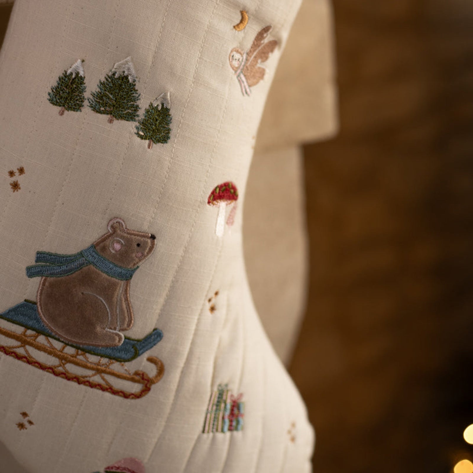 Avery Row Christmas Stocking - Bear Cub