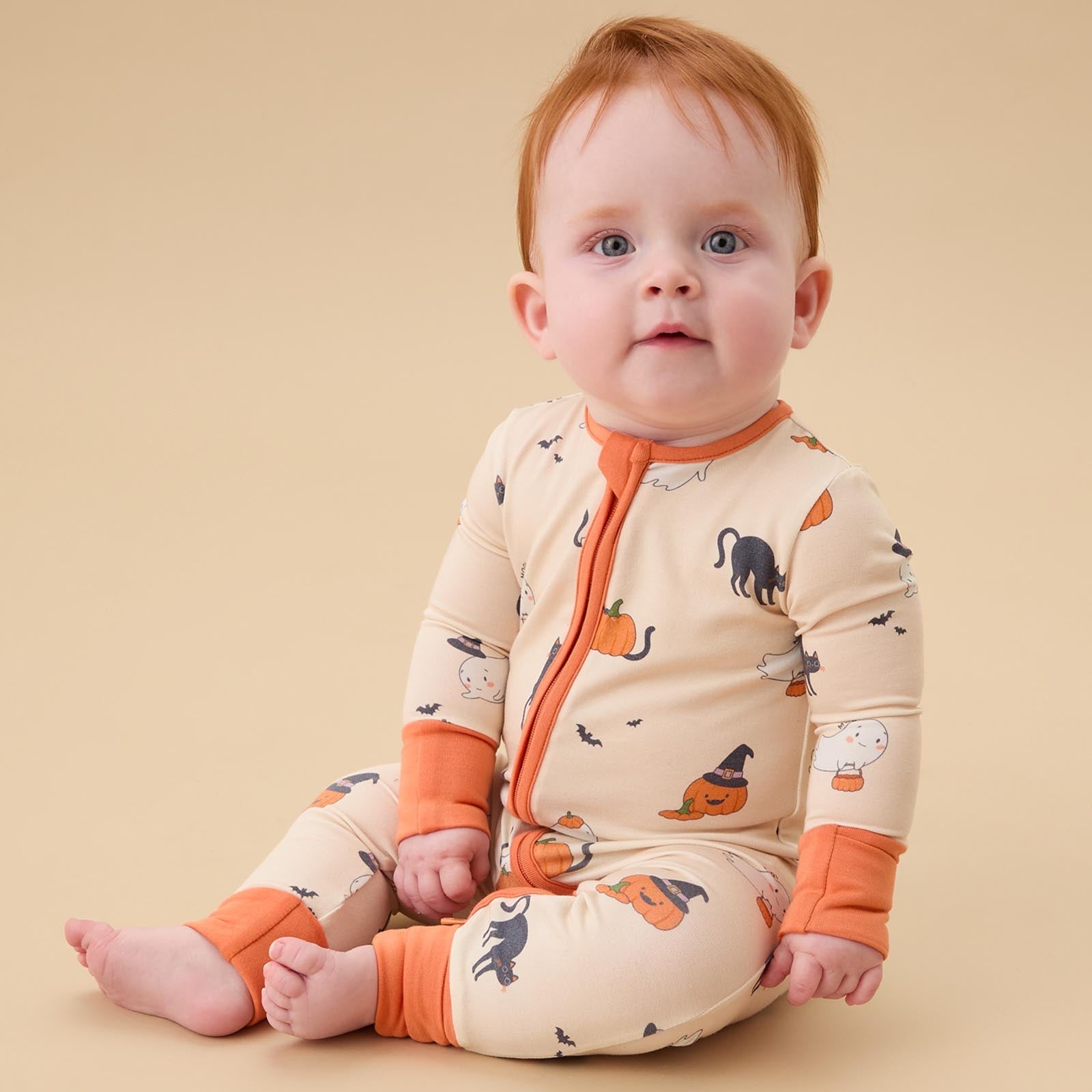 Halloween Hugs & Ribbed Clever Zip Sleepsuit 2 Pack