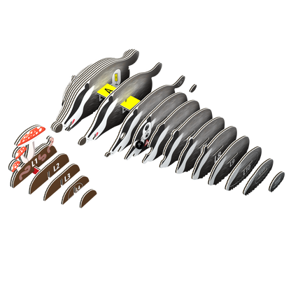 Badger  3-D model kit