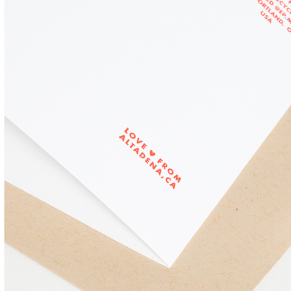 Birthday Hat Dog Letterpress Greeting Card