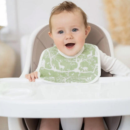 aden + anais Essentials Cotton Muslin Baby Snap Bibs - 3 Pack - Harmony