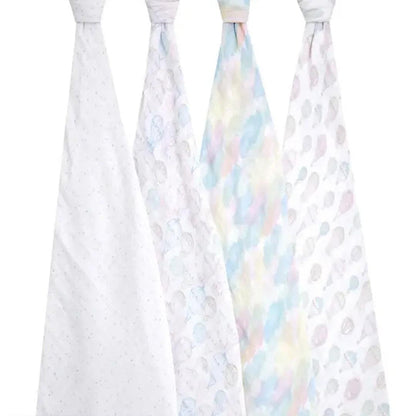 aden + anais Organic Cotton Swaddles - 4 Pack - Above The Clouds