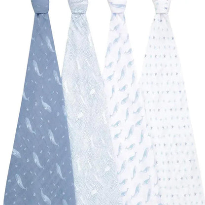 aden + anais Organic Cotton Swaddles - 4 Pack - Oceanic