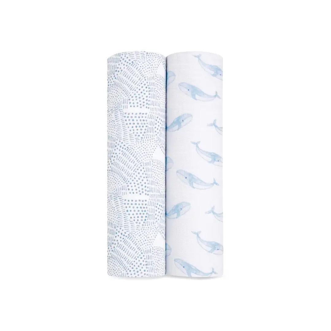 aden + anais Organic Cotton Swaddles - 2 Pack - Oceanic