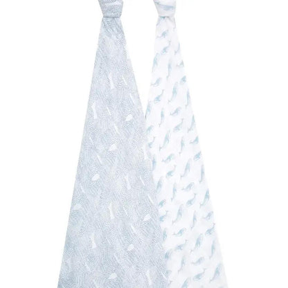 aden + anais Organic Cotton Swaddles - 2 Pack - Oceanic