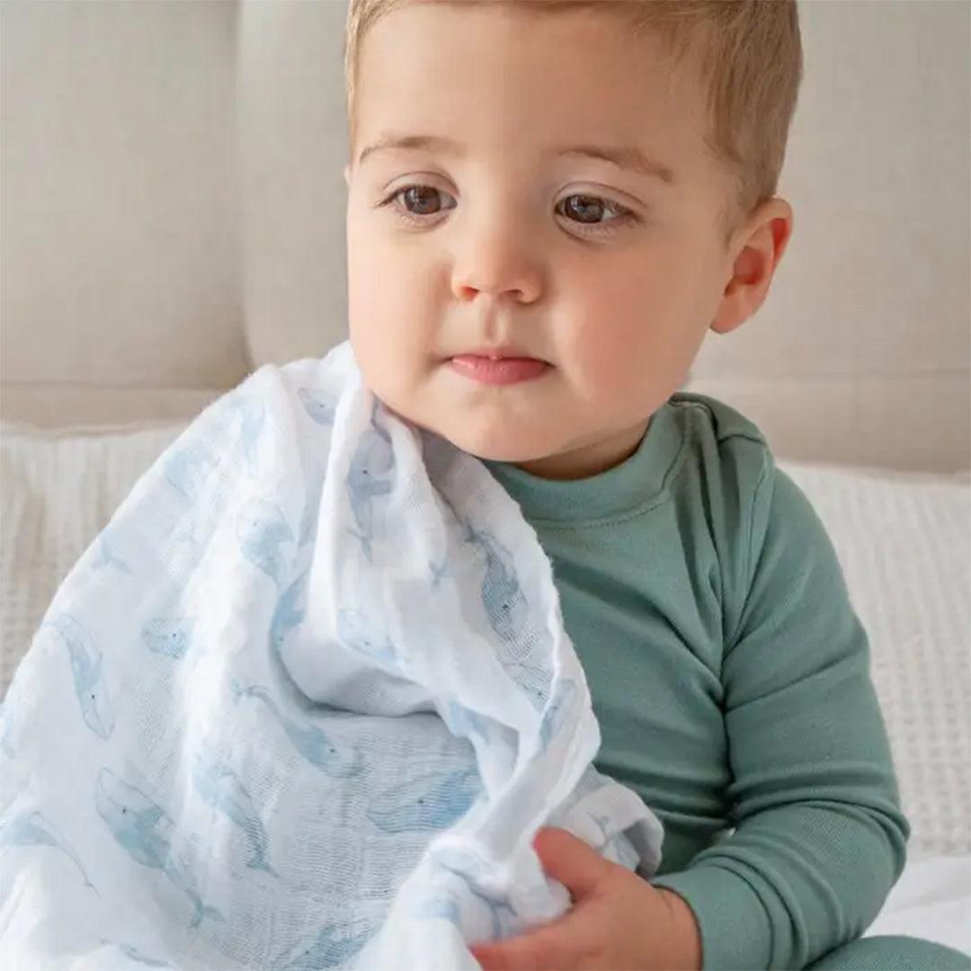 aden + anais Organic Cotton Swaddles - 2 Pack - Oceanic
