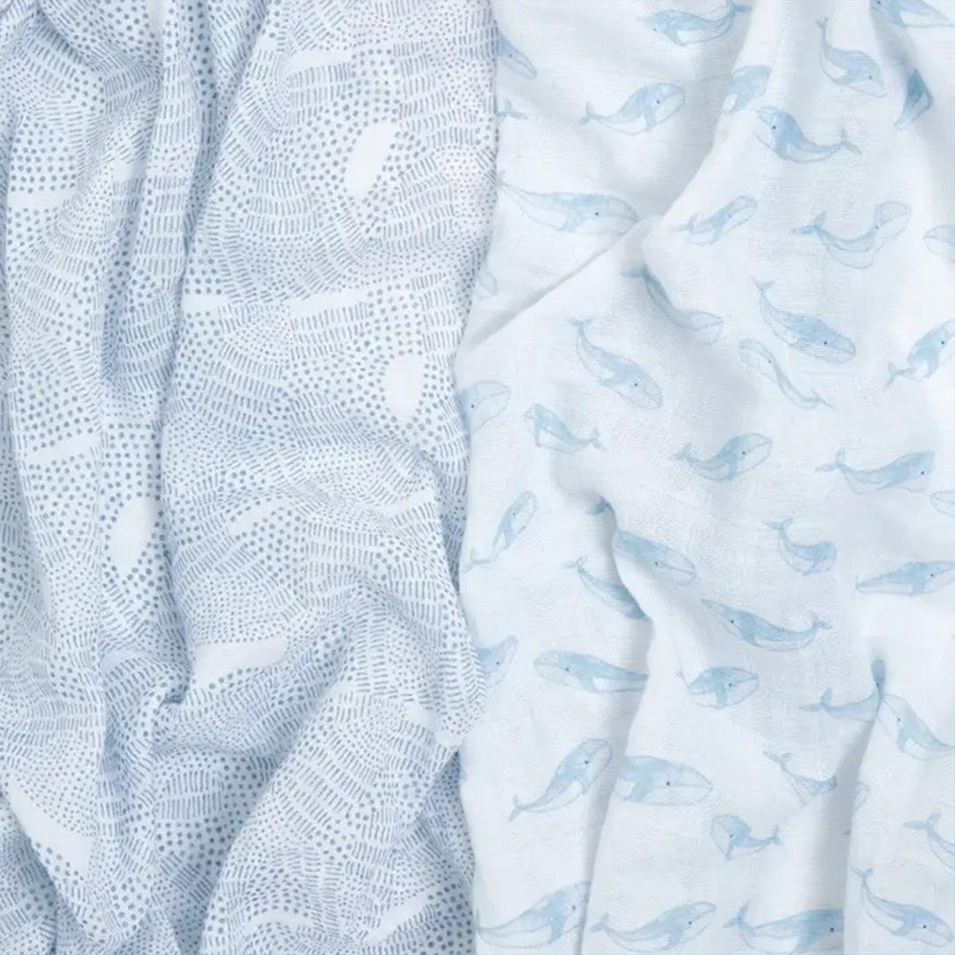 aden + anais Organic Cotton Swaddles - 2 Pack - Oceanic