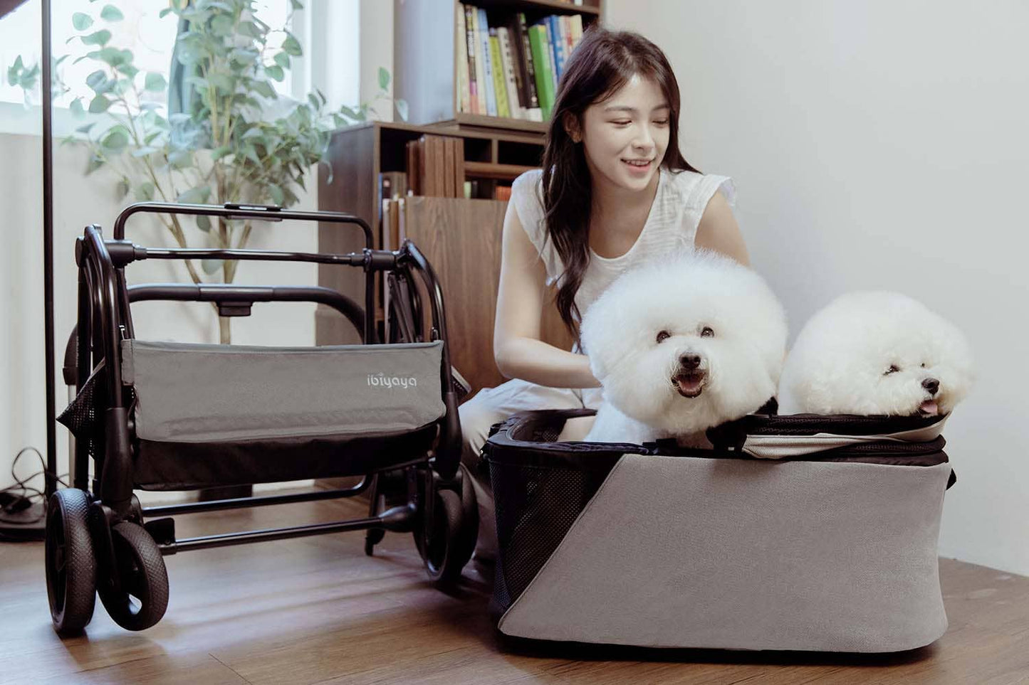Ibiyaya - IBIYAYA InstaCollapse Detachable Dog Stroller
