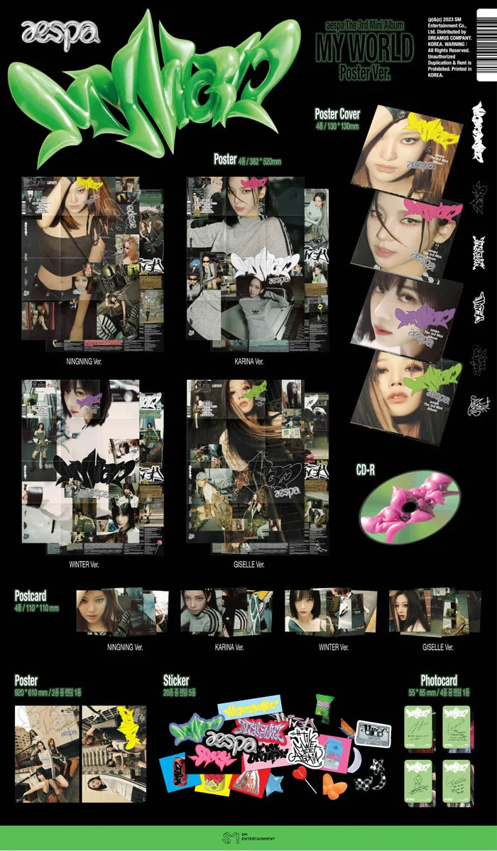 aespa - 3rd Mini Album MY WORLD ( Poster Ver. )