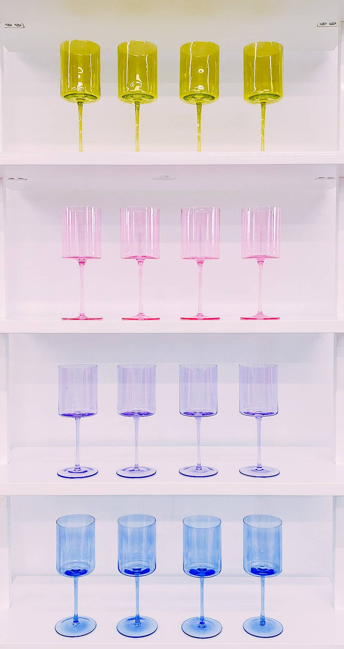 Anna Lavender Wine Glass