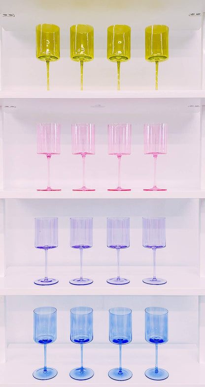 Anna Lavender Wine Glass