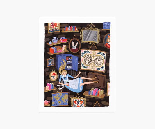 Alice Falling Art Print