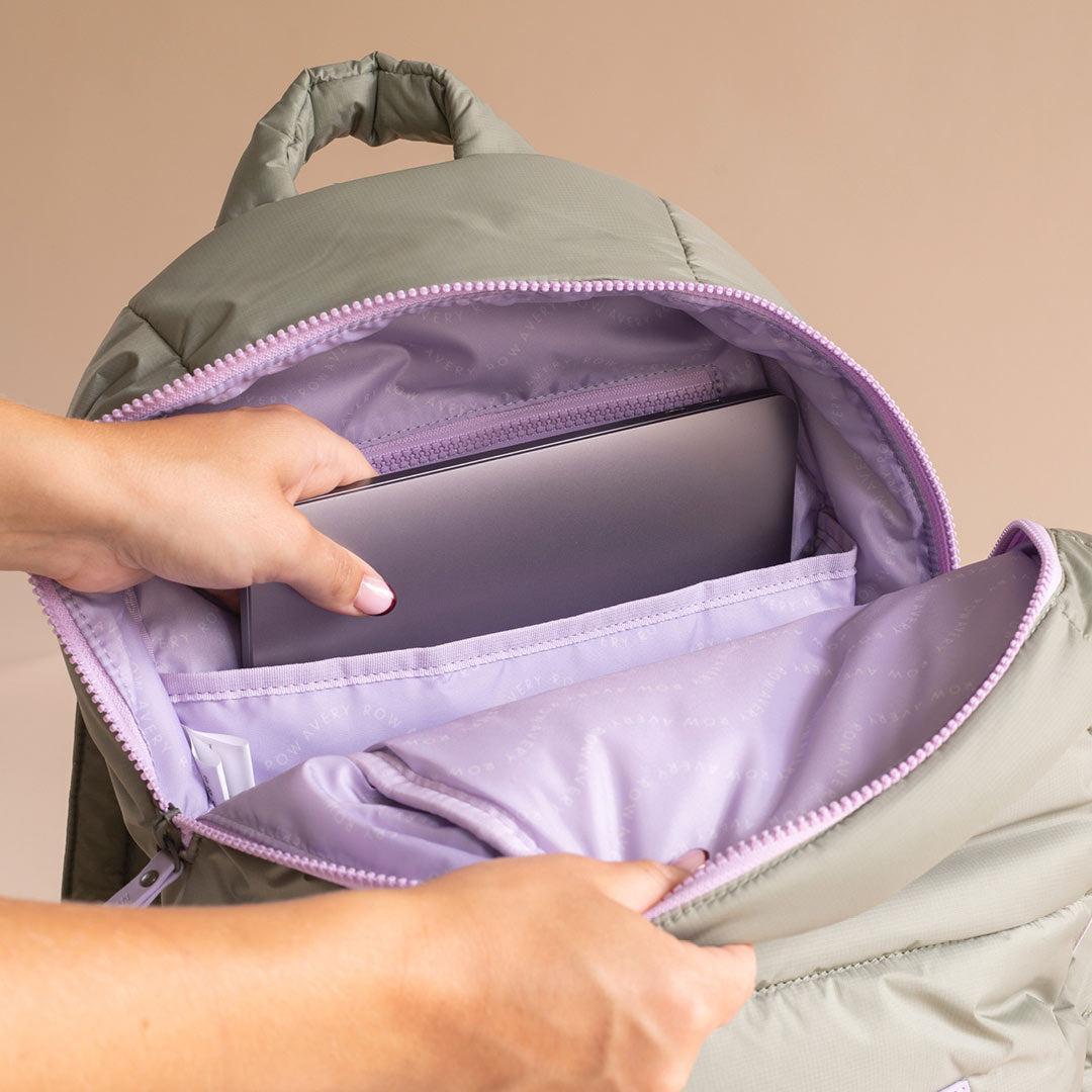 Avery Row Changing Backpack  - Olive Green