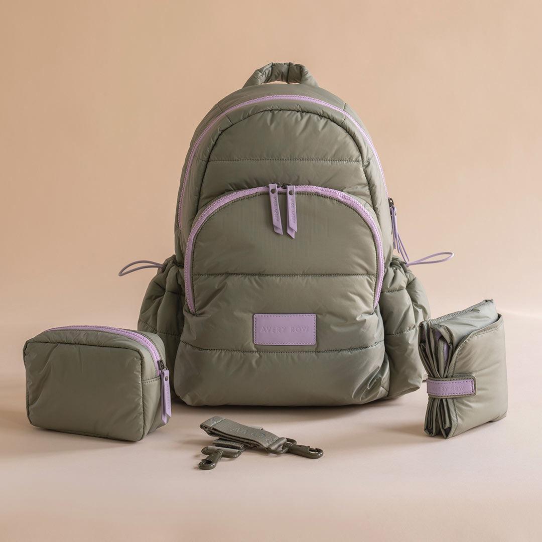 Avery Row Changing Backpack  - Olive Green