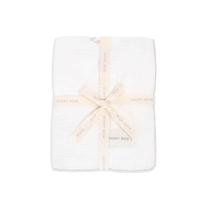 Avery Row Embroidered Muslin Blanket - Little Farm