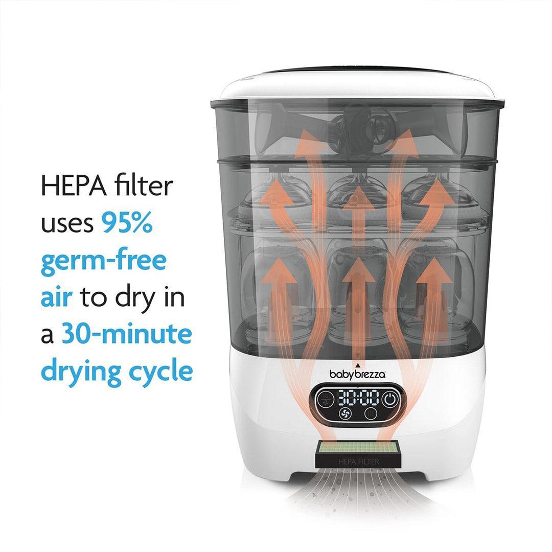 Baby Brezza Steriliser Dryer Advanced - Black & White