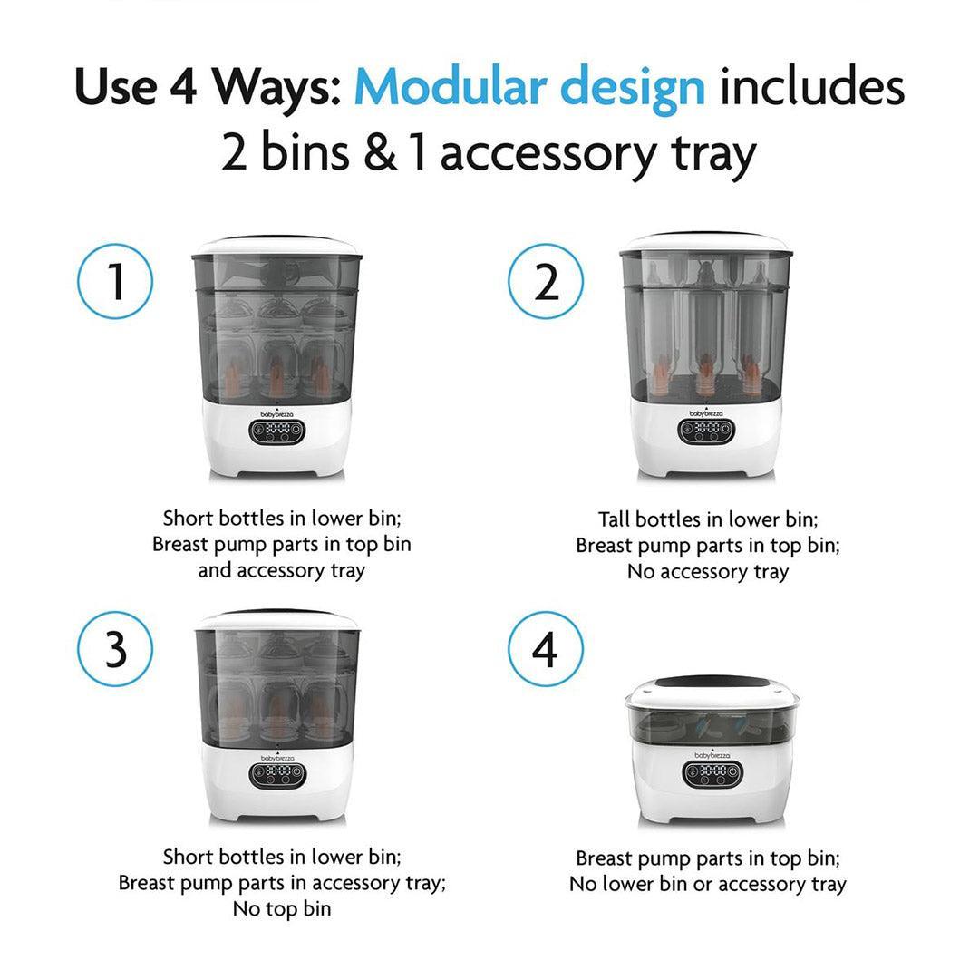 Baby Brezza Steriliser Dryer Advanced - Black & White