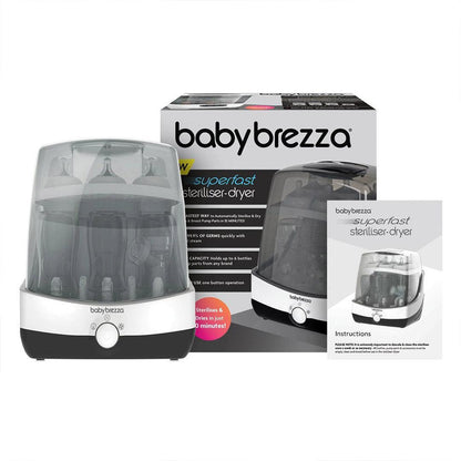 Baby Brezza Superfast Steriliser Dryer - Black & White
