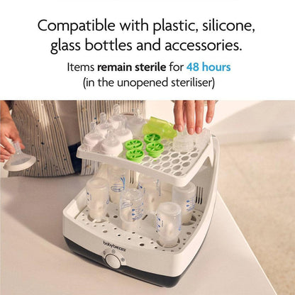 Baby Brezza Superfast Steriliser Dryer - Black & White