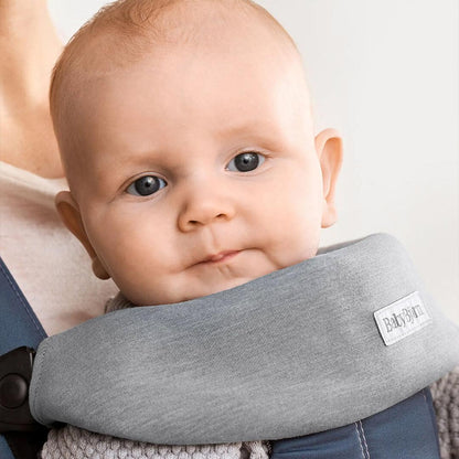BabyBjörn Mini/Move Baby Carrier Bib - Jersey - Light Grey