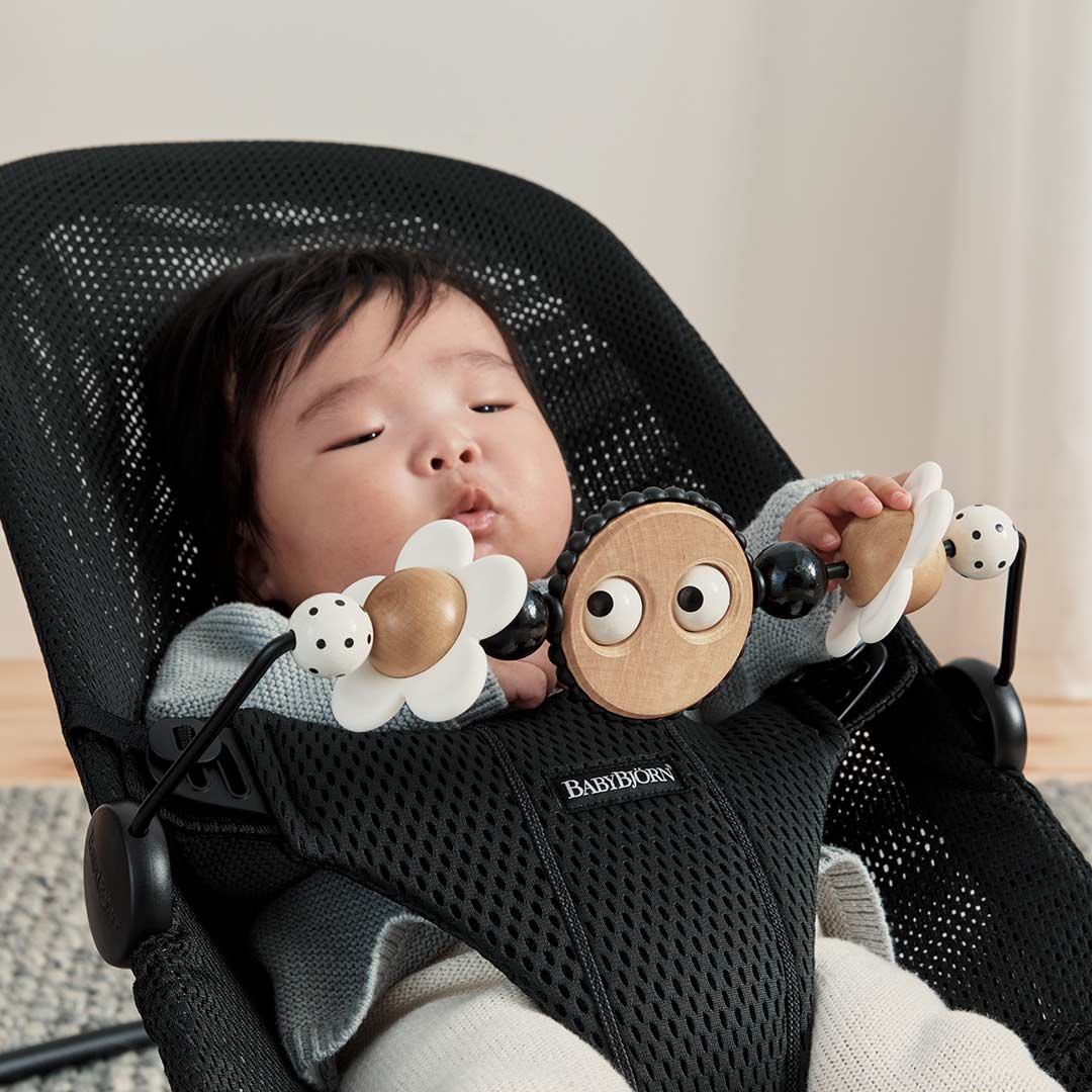 BabyBjorn Bouncer Toy - Googly Eyes - Black + White