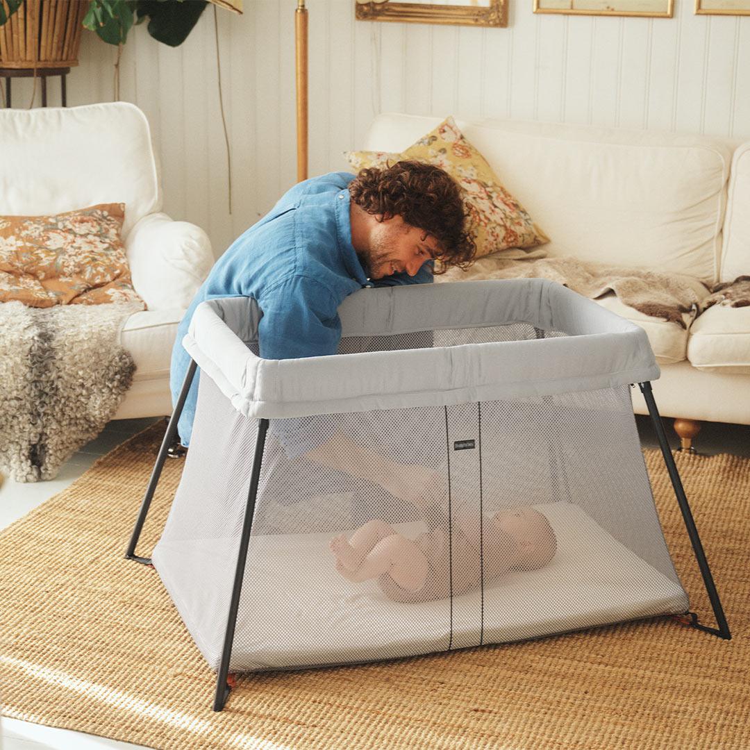BabyBjorn Travel Cot Light - Silver