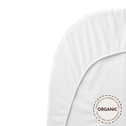 BabyBjörn Fitted Sheet for Baby Crib - White