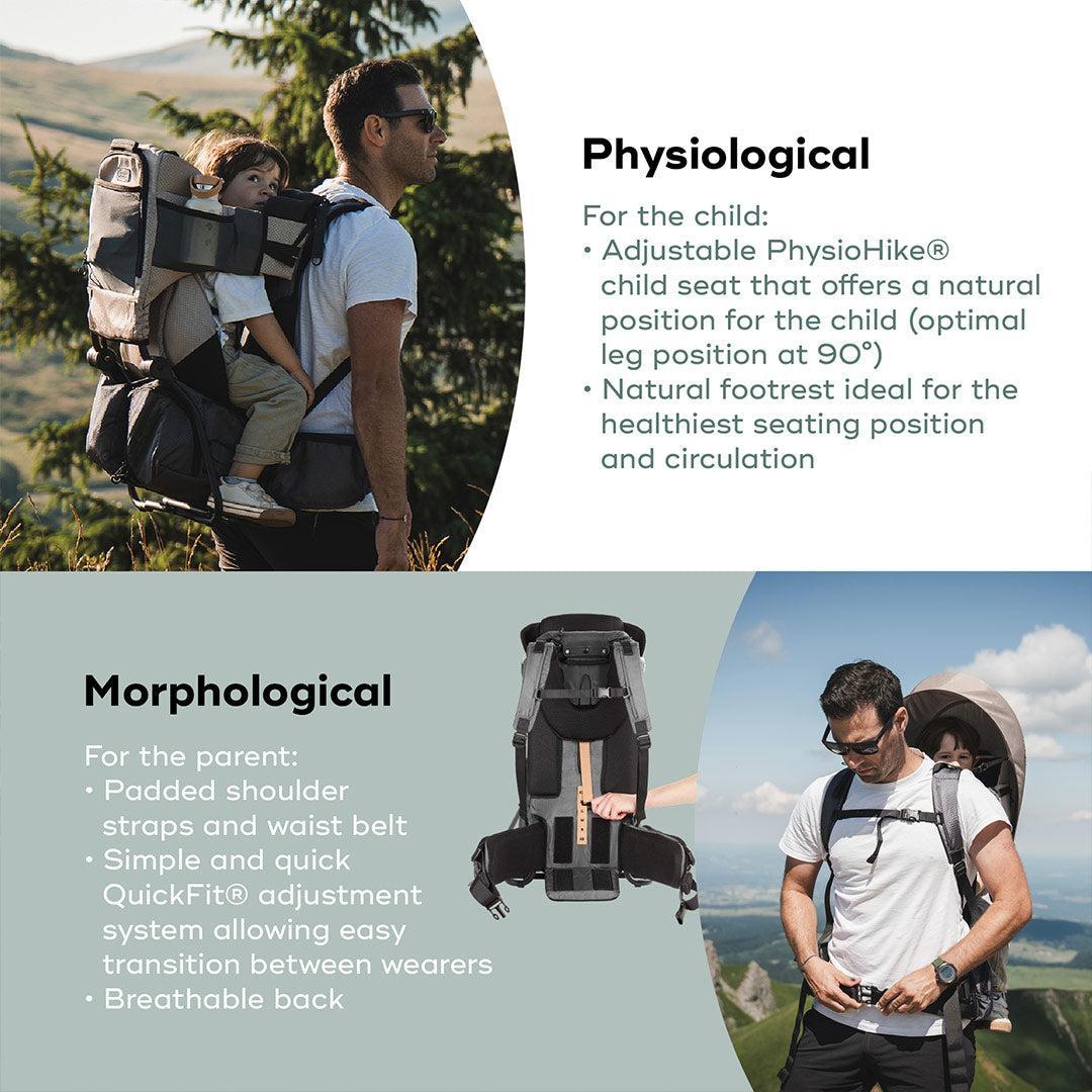 Babymoov Moov & Hike Baby Carrier & Raincover Bundle Set - Dune