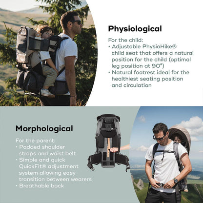 Babymoov Moov & Hike Baby Carrier & Raincover Bundle Set - Dune