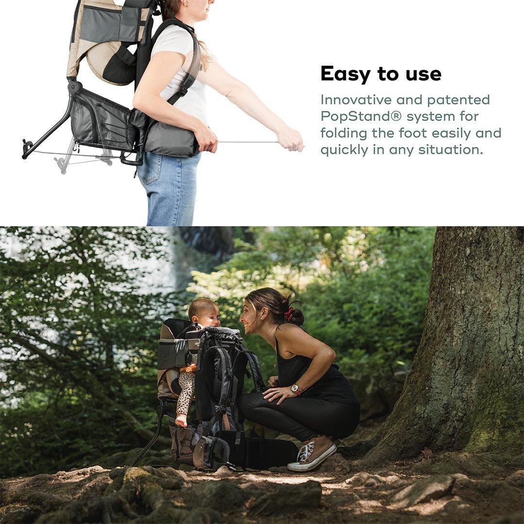 Babymoov Moov & Hike Baby Carrier & Raincover Bundle Set - Dune