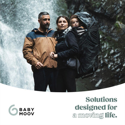 Babymoov Moov & Hike Baby Carrier & Raincover Bundle Set - Dune