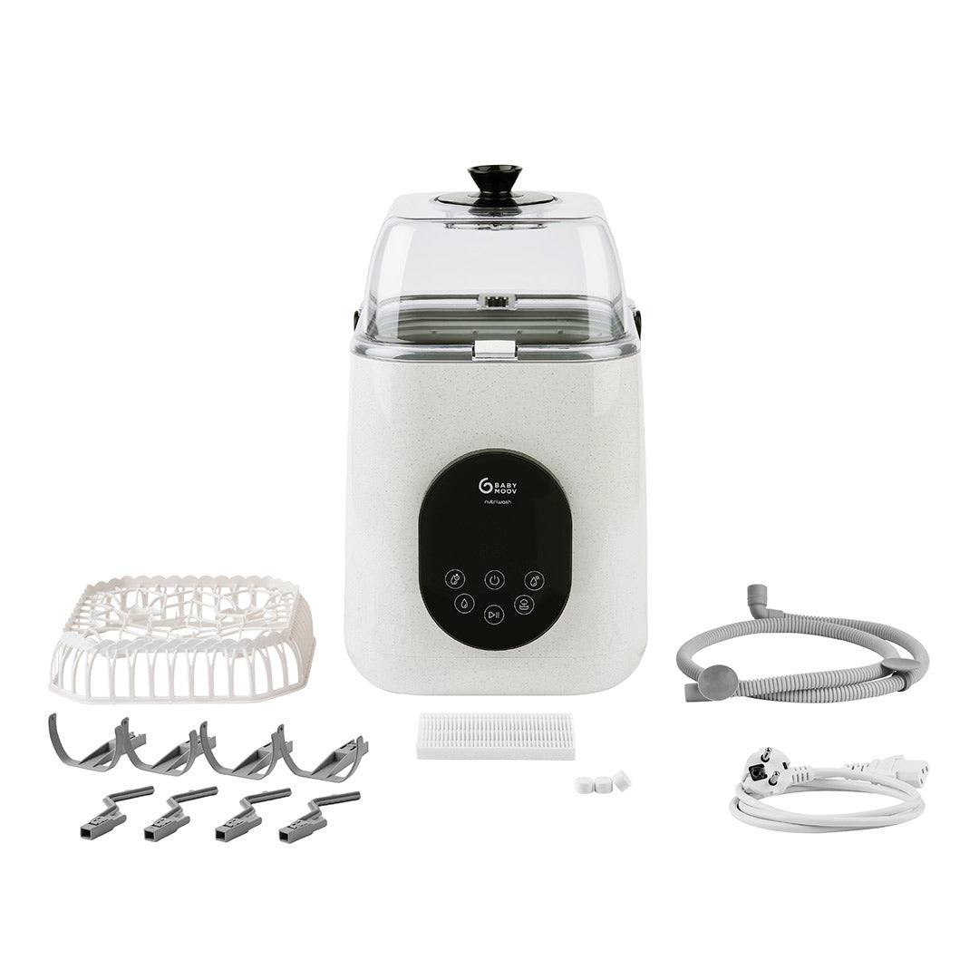 Babymoov NutriWash 4 in 1 Bottle Washer, Steriliser, Dryer & Storer - Mineral Beige